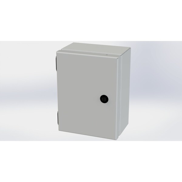 Saginaw Control & Engineering 1/4 Turn Latch Electrical Enclosures, 8 in H, 4 in D, 6 in W, NEMA 3R, 4, 12, 13, Carbon Steel SCE-806ELJLG - main
